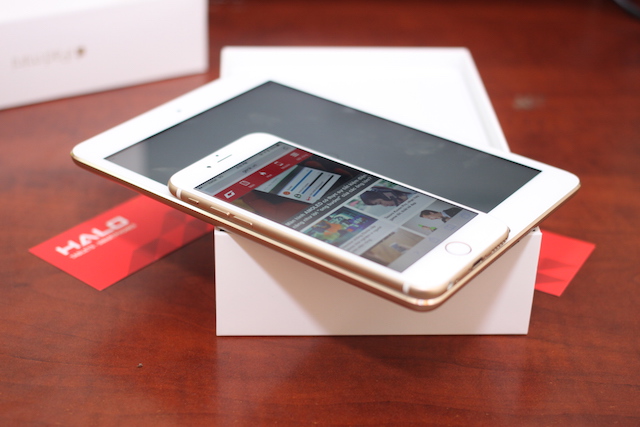 iPad mini 3 cùng iPad Air 2 là những chiếc iPad đầu tiên có phiên bản màu vàng.