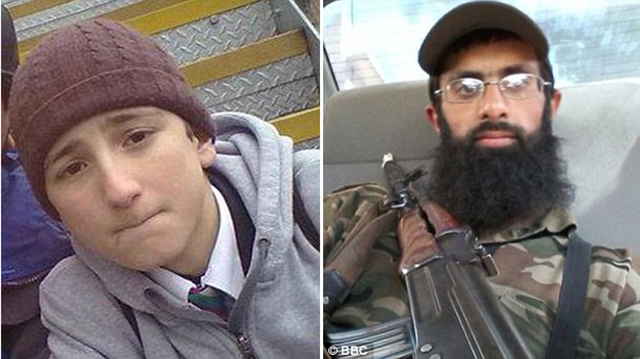  Mohammed Hadi (trái), 19 tuổi, được “mệnh danh” là “Osama bin Beiber” bởi vẻ ngoài thư sinh trắng trẻo trong khi Omar Hussain (phải), 27 tuổi, nổi tiếng vì tuyên bố “ghét” Vương quốc Anh. 