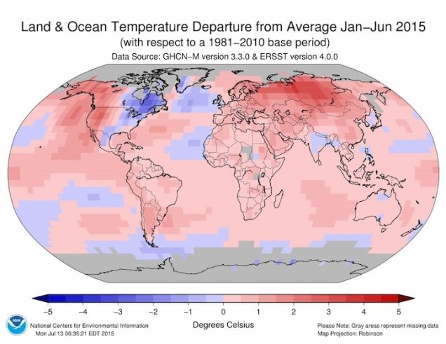 Remember When 2014 Was the Hottest Year On Record? Now 2015 Is.