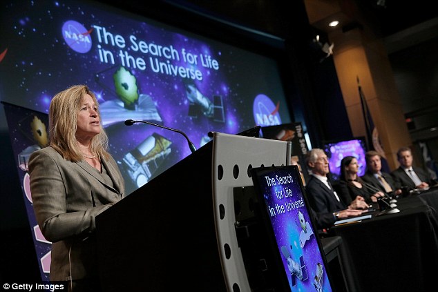During a talk today, Nasa announced that humanity will encounter extra-terrestrials within a decade. &apos;I believe we are going to have strong indications of life beyond Earth in the next decade and definitive evidence in the next 10 to 20 years,&apos; said Ellen Stofan, chief scientist for Nasa, (pictured) at a Washington panel discussion