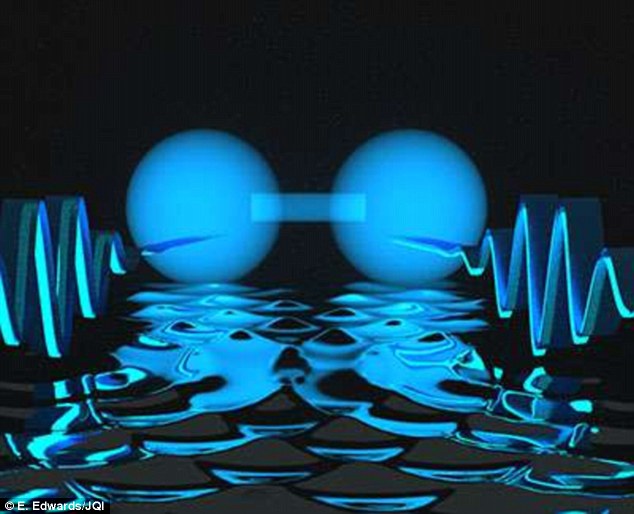  Bằng cách sử dụng môi trường điện tích, các nhà khoa học có thể liên kết các photon với nhau. 