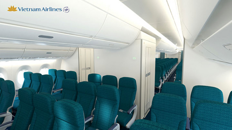 So với cách xếp ghế thông thường là 3-4-3, hành khách trên A350 của Vietnam Airlines sẽ có không gian rộng rãi hơn.