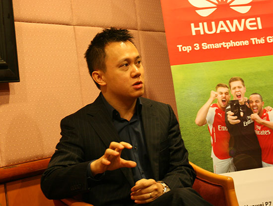 Ông Shawn Shu, Giám đốc Nhóm Kinh doanh hàng tiêu dùng của Huawei Việt Nam.
