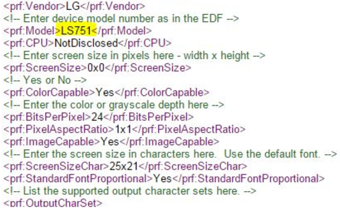 User Agent Profile found on Sprints site reveals mystery LG LS751