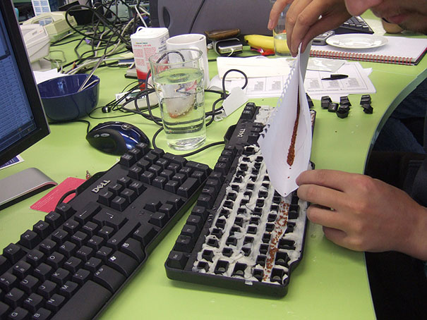 Plant A Grass Garden In Your Coworker’s Keyboard