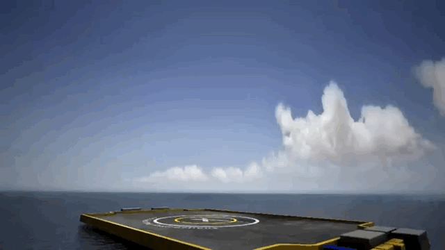 Kế hoạch hạ cánh của tên lửa Falcon 9 trên xà lan không người lái.