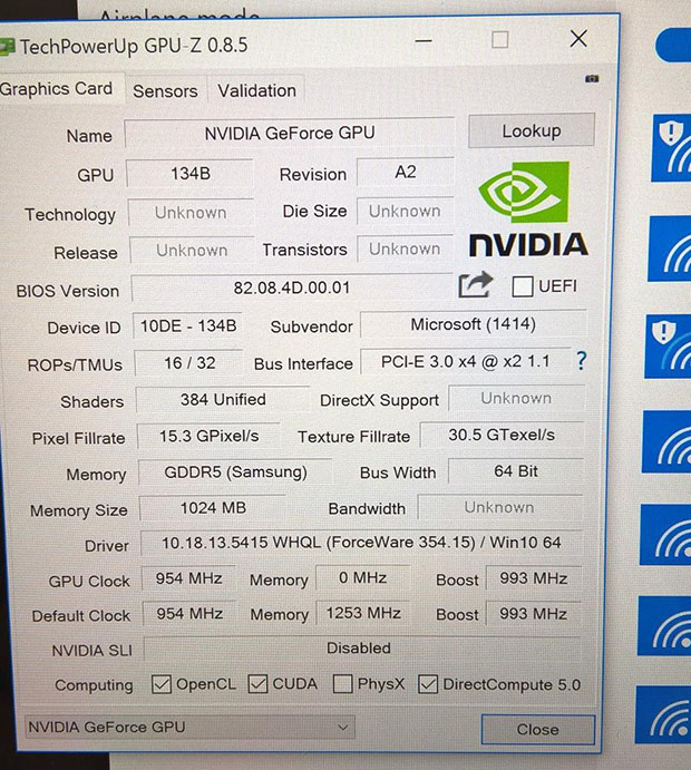 
Th&ocirc;ng số GPU của Surface Book được tiết lộ.
