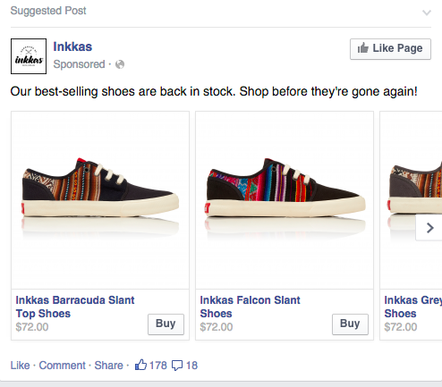 Facebook shopping Buy Button