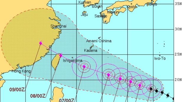 Đài Loan và một số vùng khác của Trung Quốc có thể chịu ảnh hưởng của bão Soudelor vào cuối tuần này. Dù bão có thể suy yếu trong quá trình di chuyển trên biển nhưng cường độ và sức tàn phá của nó vẫn rất lớn. Tâm bão có thể quét qua Đài Bắc.