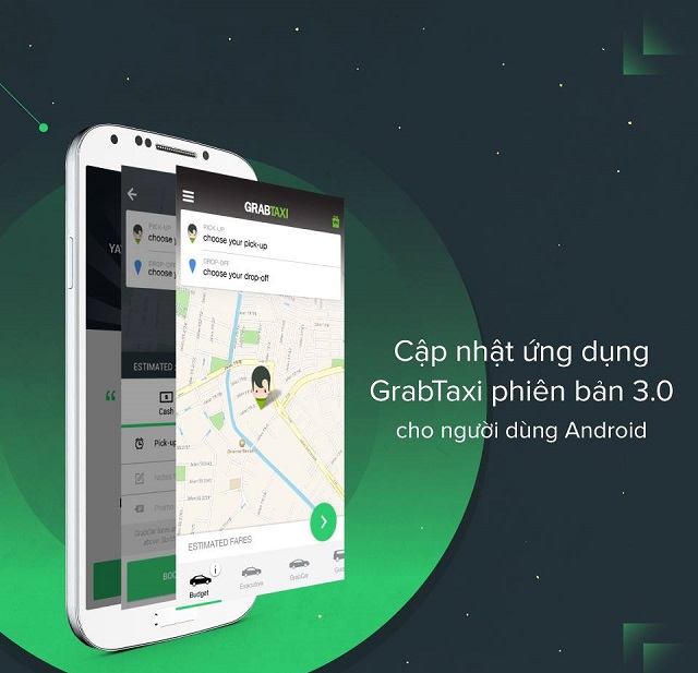 Người dùng ứng dụng GrabTaxi trên Android hiện đã có thể tải về ứng dụng.