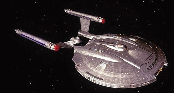 Còn đây là hình ảnh con tàu vũ trụ trong bộ phim Star Trek.