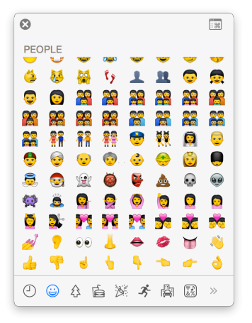Bàn phím Emoji được bổ sung.