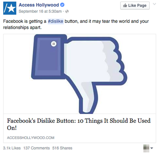  Fanpage bình luận: Facebook sắp sửa có nút Dislike, điều này có thể phá huỷ thế giới và những mối quan hệ của bạn 