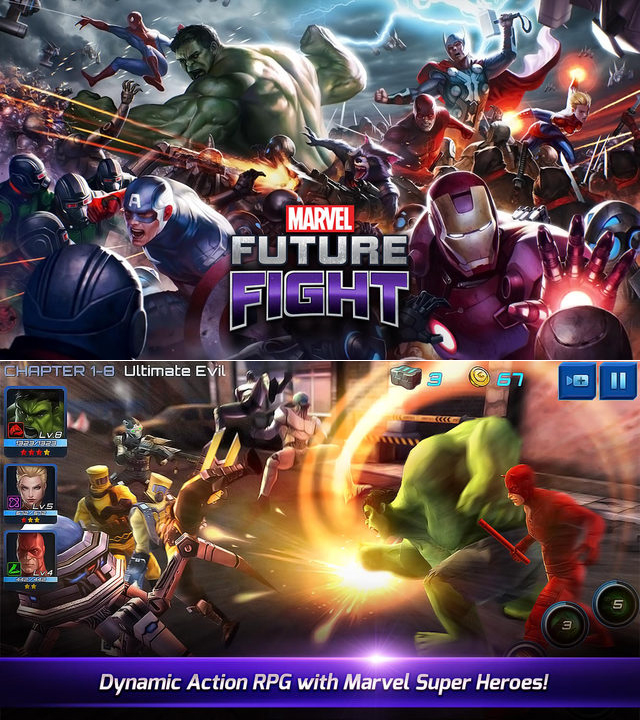 Hình ảnh game được trau chuốt kỹ lưỡng là một điểm mạnh rất lớn của Marvel Future Fight.