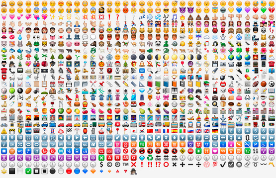 Có tới... vài trăm Emoji!
