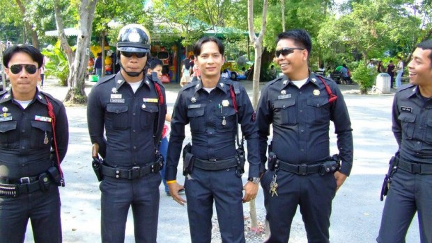  Hình ảnh cảnh sát tại Bangkok, Thái Lan. 