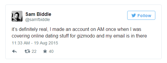 Sam Biddle đăng tải tr&ecirc;n Twitter c&aacute; nh&acirc;n.