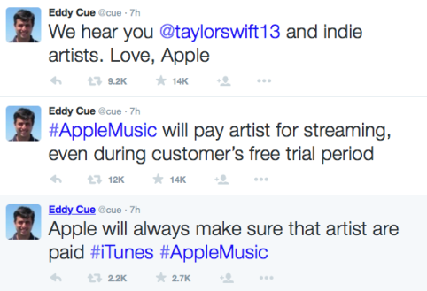 Taylor Swift gọi - Apple trả lời.