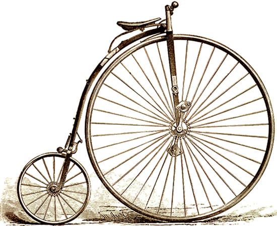 Chiếc xe đạp High Wheeler nổi tiếng.