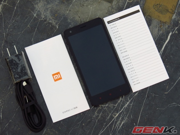 Toàn bộ phụ kiện đi kèm Xiaomi Redmi 2