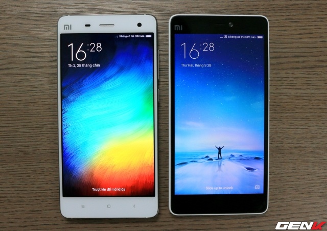  Xiaomi Mi 4 đọ dáng cùng Mi 4c 
