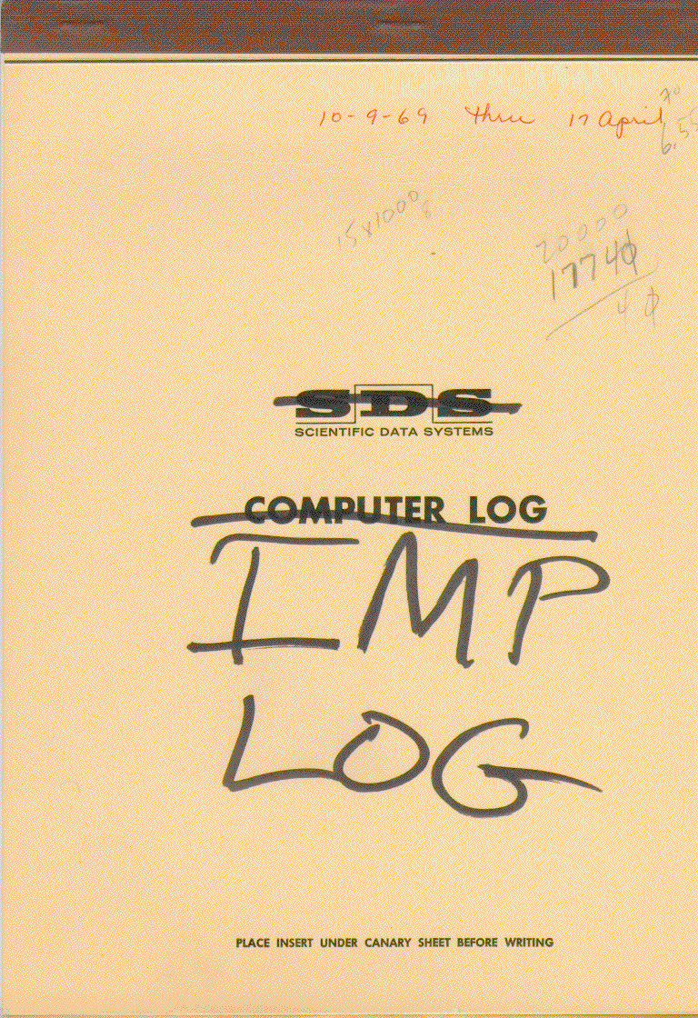 Ảnh chụp bìa hồ sơ IMP Log.