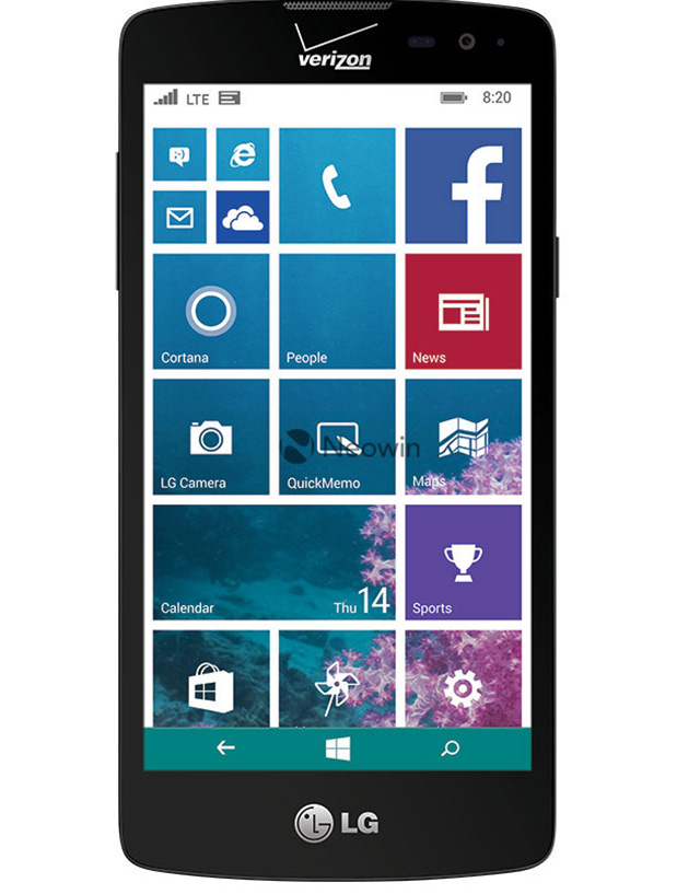 H&igrave;nh ảnh r&ograve; rỉ r&otilde; n&eacute;t của smartphone LG chạy Windows Phone