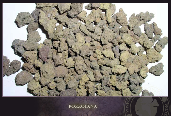 Tro núi lửa pozzolana - Bê tông thời cổ đại.