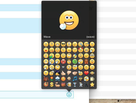Những Emoticons phổ biến của Skype...