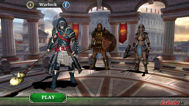 3 tuyến nhân vật: Warlock, Gladiator và Barbaress