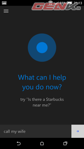Ra lệnh cho Cortana thực hiện cuộc gọi bằng cú pháp: Call ...