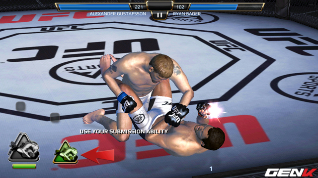 EA Sports UFC - một trong những game được tôi đưa ra thử nghiệm trên Honor 4C.