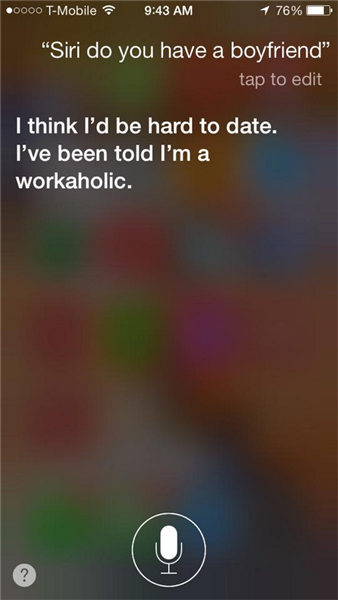 Con nghiện việc Siri trần tình về lý do chưa có bạn trai.