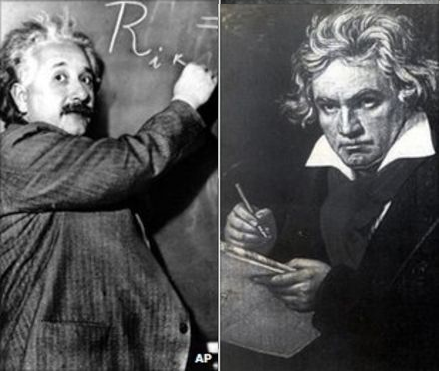  Chỉ số IQ không phản ánh được hết những cống hiến của Albert Einstein và Ludwig van Beethoven. 