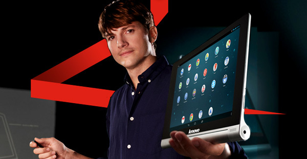  Ngoài vai trò là gương mặt đại diện chính thức cho các sản phẩm công nghệ của Lenovo, ít ai biết rằng nam diễn viên Ashton Kutcher còn là một trong những nhà phát triển thiết kế cho những thiết bị trong tương lai của hãng này. 
