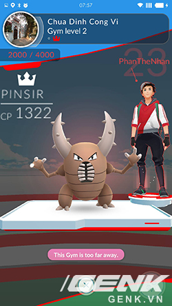  Dù không phải Pokémon nổi bật nhưng Pinsir với lực chiến 1.322 CP cũng đủ đánh chiếm Gym khi game thủ thông thường vẫn đang bắt Pokémon... 30 CP. 