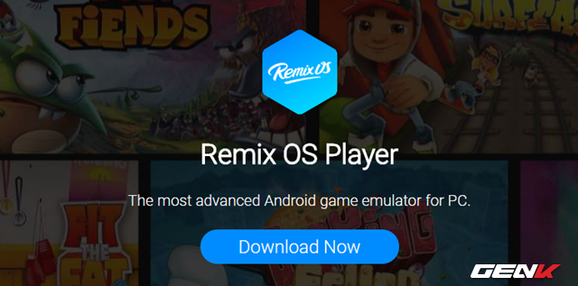 
Trước tiên, bạn hãy truy vấn vào địa chỉ này để tải về Remix OS Player. Gói setup Remix OS Player có dung lượng khá lớn (~700MB) nên có thể mất chút ít thời hạn tải.
