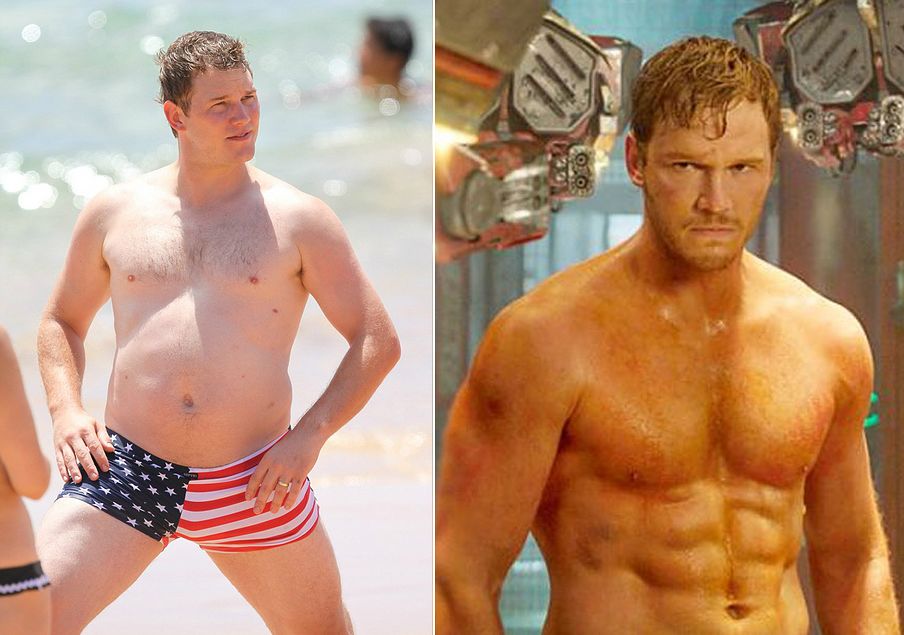  Chris Pratt trước và sau khi tham gia Guardians of the Galaxy. 