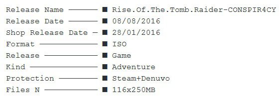 Thông tin bản crack hoàn thiện của Rise of the Tomb Raider
