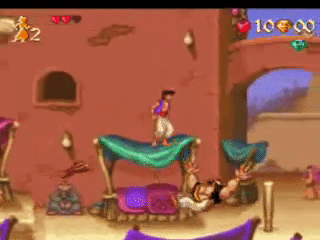 Aladdin trên phiên bản SNES.