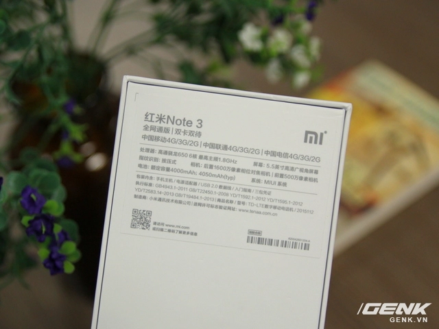  Smartphone Xiaomi Redmi Note 3 Pro bản RAM 2 GB, bộ nhớ trong 16 GB 