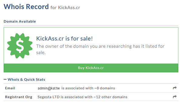  Kickass.cr bất ngờ bị rao bán 