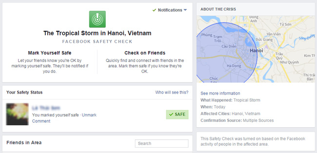  Cập nhật tình trạng An toàn của mình dễ dàng với Facebook Safety Check. 