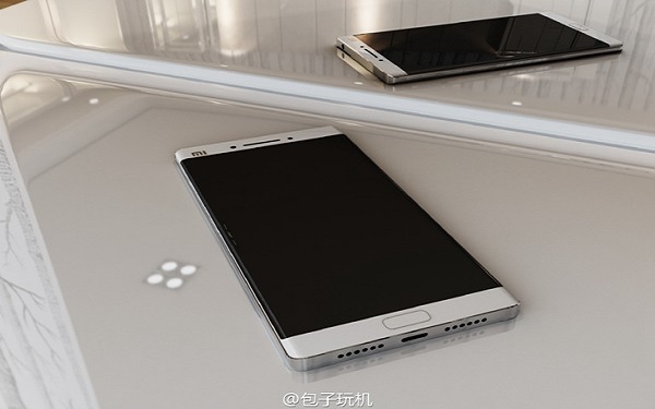  Ảnh dựng smartphone Xiaomi Mi Note 2 từng xuất hiện cách đây không lâu 