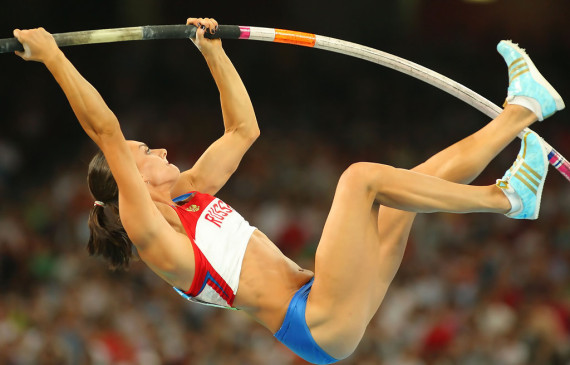 Vận động viên nhảy sào Yelena Isinbayeva đã bị cấm thi đấu tại Thế vận hội Rio năm nay. 