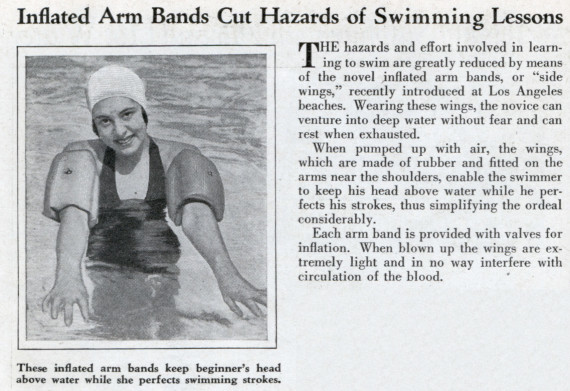  Hình ảnh phao bơi tay lần đầu xuất hiện năm 1931 
