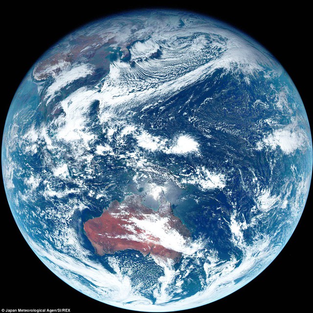 The image is said to be true colour as it shows what the planet would look like from space without a human eye. However, to us the planet appears slightly more blue and colourful. By brightening the picture, shown, more detail and features can be revealed