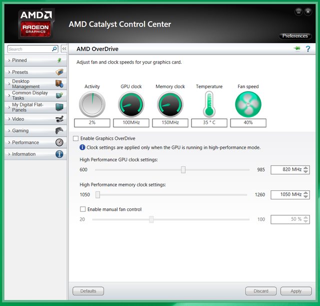 AMD Catalyst Control Center
