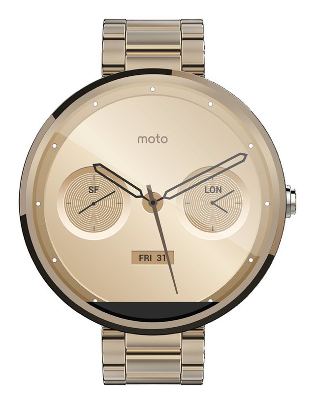 Bất ngờ xuất hiện phiên bản Moto 360 màu vàng champagne