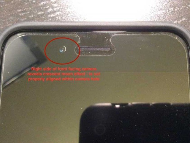 iPhone 6 front camera misaligned